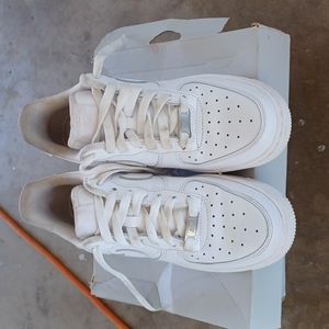Nike Air force 1's all white